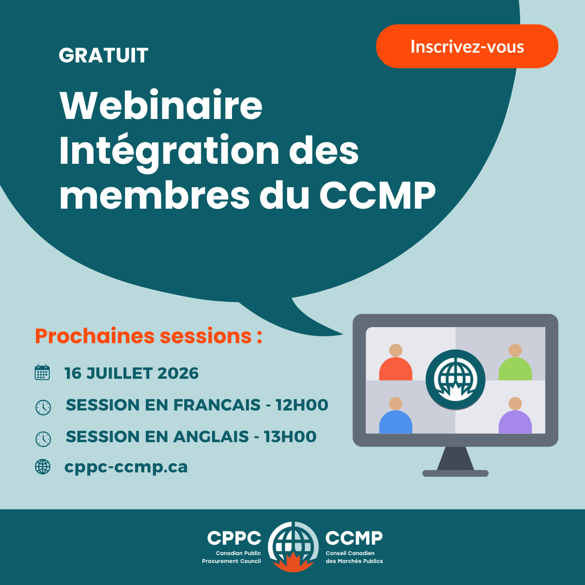 Webinaire Intégration des membres du CCMP